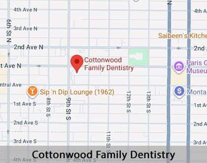 Map image for Options for Replacing Missing Teeth in Great Falls, MT